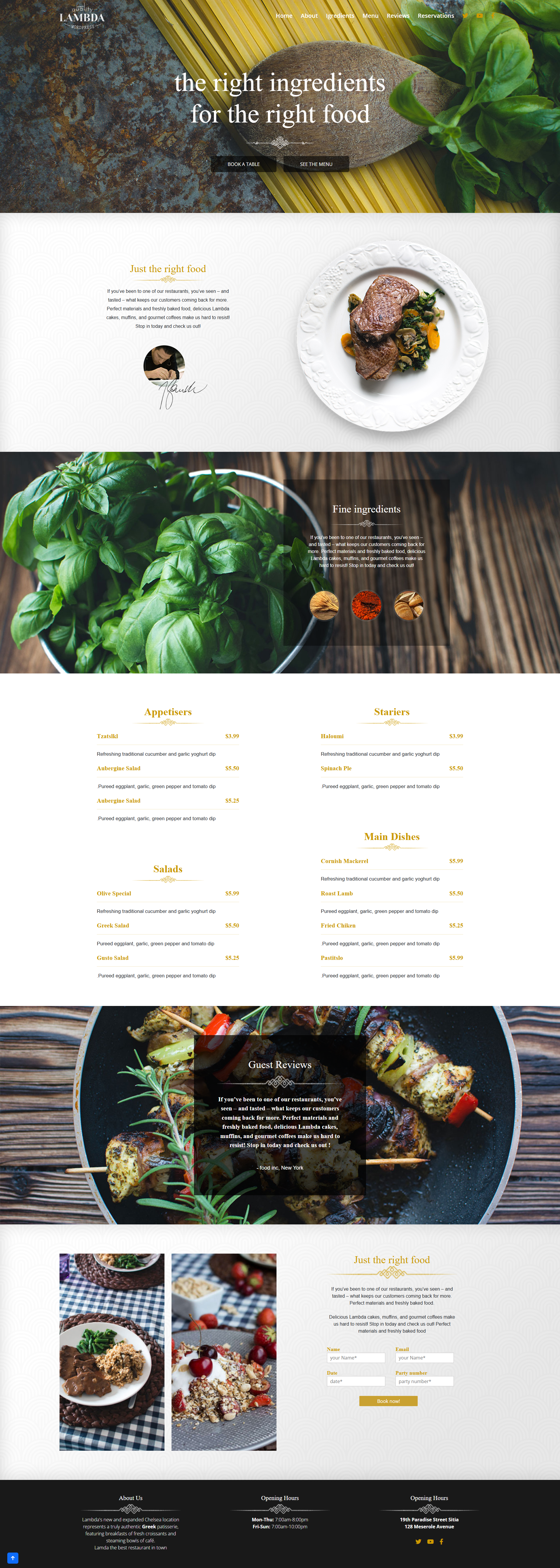 Restaurent Dashboard